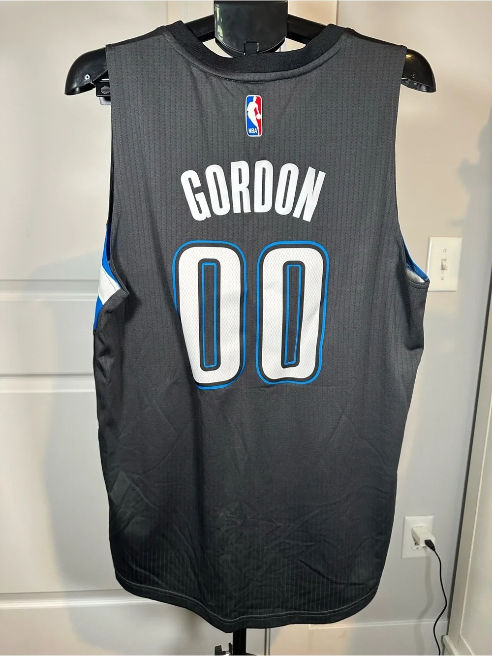Adidas Aaron Gordon #00 Orlando Magic Swingman Jersey Black Men’s L